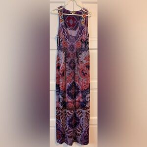 ONE WORLD Multicolor Patterned Maxi Dress